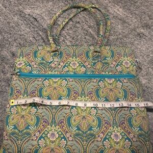 Fabric Floral Patterned Laptop Bag